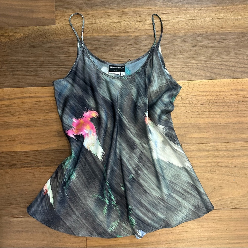 VINTAGE SILK GIORGIO ARMANI SLIP TOP